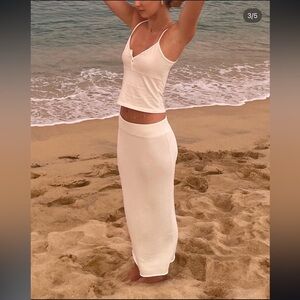 Glassons Cream Maxi Skirt